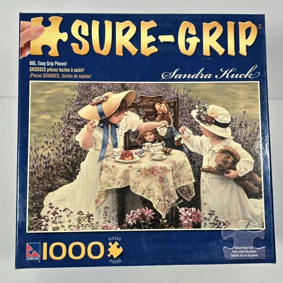Sandra Kuck Puzzle Garden Party 1000 Piece Sure Grip‎  39" X 27" Sealed - Picture 1 of 7